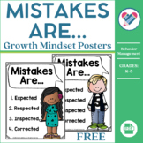FREE Mistakes Are Posters for Growth Mindset