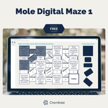 Preview of Free: Mole Chemistry Maze 1