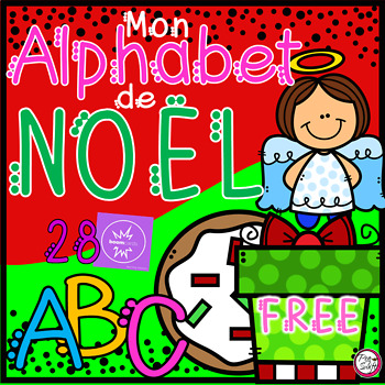 Preview of FREE FRENCH BOOM CARDS • Mon Alphabet de Noël