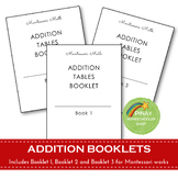 FREE Montessori Addition Tables Booklets