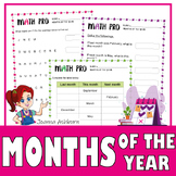 Months of the Year Scaffolded Practice and Enrichment Worksheets