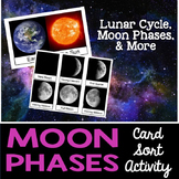 FREE - Moon Phases Card Sort or Lab Station Activity