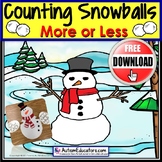 FREE More or Less SNOWMAN Counting and Estimating Activity