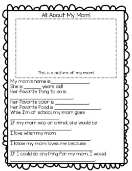 FREE Mother's Day and Father's Day Gift Printable Activity | TpT