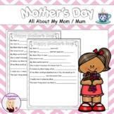 FREE Mother's Day 'All About My Mom/Mum' Questionnaire