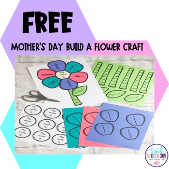 Preview of FREE Mother's Day Build A Flower Craft