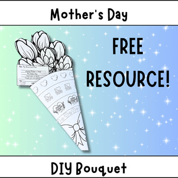 Preview of FREE Mother's Day Build Your Own Bouquet Preschool Craft