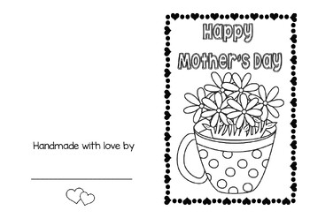 FREE Mother's Day Card Printable Templates for Toddlers & Preschoolers
