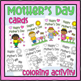FREE Mother's Day Cards Coloring Activity