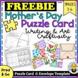 FREE Mother's Day Writing & Art Craftivity: Printable Puzz