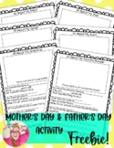 FREE Mother's Day and Father's Day Gift Printable Activity