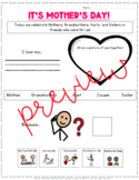FREE Mothers Day - Adapted Worksheet - Special Education/A
