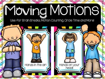 Preview of FREE Movement and Motion Cards!