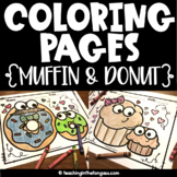 FREE Muffin with Mom Donut with Dad Coloring Pages