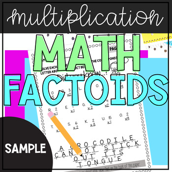 Preview of FREE Multiplication Fact Riddles | Cryptogram Puzzles | Early Finisher
