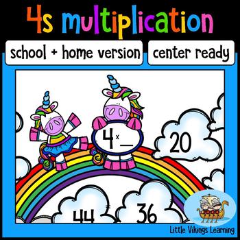 Preview of FREE Multiplication Game: Four Times Table