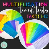 FREE Multiplication Timed Tests Facts 1-12