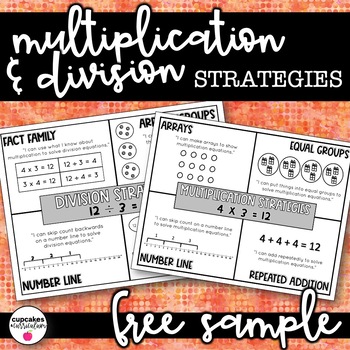 Preview of FREE Multiplication and Division Strategies Posters