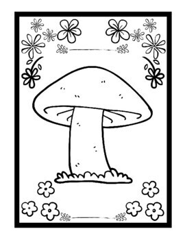 mushroom coloring pages for kids toadstool printable coloring sheets pdf