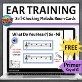 FREE Music Theory Melodic Ear Training Boom Cards Key of G