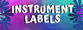 FREE Music Mallet/Orff Instrument Labels (Teal and Purple)