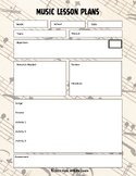 FREE Music Lesson Plans Template