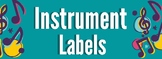FREE Music Mallet/Orff Instrument Labels (Blue and Green)