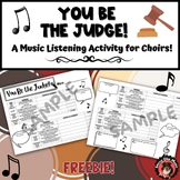 FREE! Music Performance Critique Worksheet for Choirs! Pri