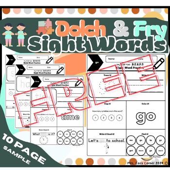 Preview of FREE My First 100 Sight Word Packet Sample