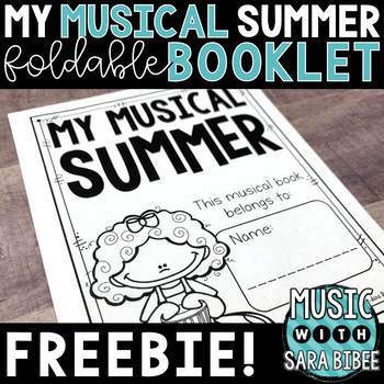 Preview of FREE! My Musical Summer Foldable Booklet (Elem)