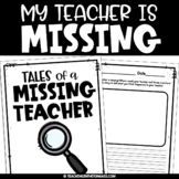 Free My Teacher is Missing Writing Printable Sub Plans Activity