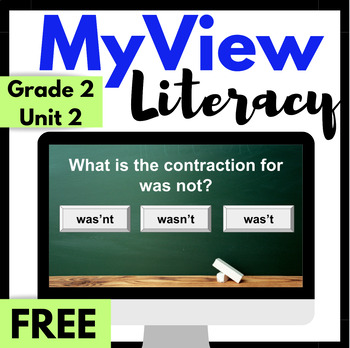 Preview of FREE MyView Literacy 2nd Grade Unit 2 Week 1 Digital Spelling Interactive