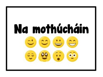 Preview of FREE Na Mothúcháin- Emotions Flashcards