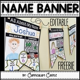 FREE Name Activities: EDITABLE "All About My Name" Banner