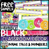FREE Name Tags and Student Numbers