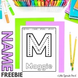 FREE Name Writing Activity | Editable Name Practice with F
