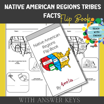 Preview of FREE Native American Tribes Cultures Flip book, Native American regions facts