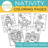 FREE Nativity Coloring Pages
