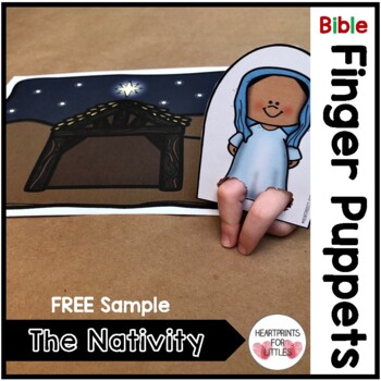 FREE Nativity Finger Puppets by Heartprints for Littles | TPT