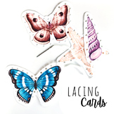 FREE Nature Lacing Cards; life skills, sewing, fine motor