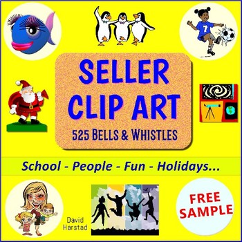 Preview of FREE - New Sellers Clip Art - Products for TpT Sellers