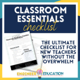 FREE New Teacher Classroom Setup Checklist: Secondary Teachers