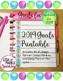 FREE New Year 2019 Goals Planner Printable