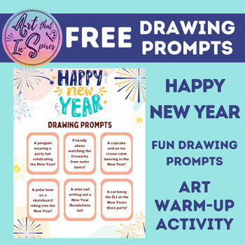 FREE - New Year, New Doodles: Silly Drawing Prompts for Creative Warm-Ups