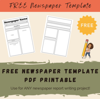 FREE Newspaper Template Worksheets - Printable PDF | TpT