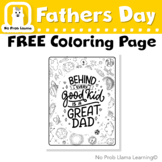FREE No Prep Fathers Day Coloring Page, Primary, Kindergarten