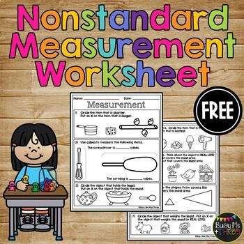Preview of Nonstandard Measurement Quiz Weight Temperature Capacity FREEBIE