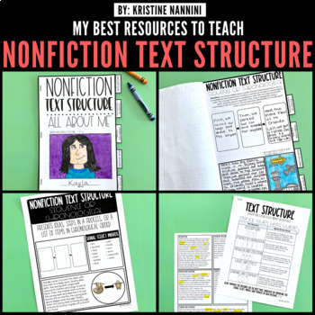 Preview of FREE Nonfiction Text Structure Printables and Activities