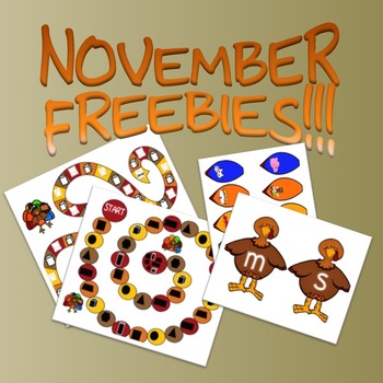 Preview of FREE! November Board Game and Bulletin Board Activity
