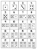 FREE Number Chart 1 - 20 with Dominoes